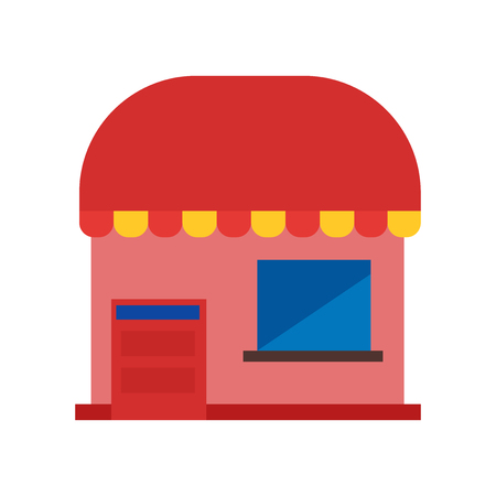 Shop icon vector isolated on white background for your web and mobile app design, Shop logo conceptのイラスト素材