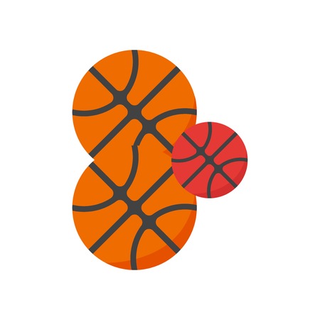 Ball icon vector isolated on white background for your web and mobile app design, Ball logo conceptのイラスト素材