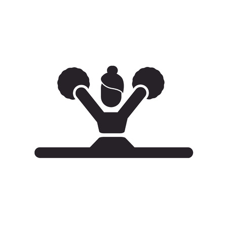 Cheerleader icon vector isolated on white background for your web and mobile app design, Cheerleader logo conceptのイラスト素材