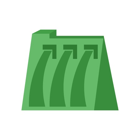 Hydro power icon vector isolated on white background for your web and mobile app design, Hydro power logo conceptのイラスト素材