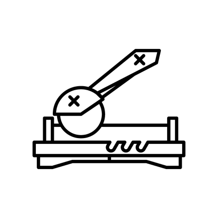 Circular saw icon vector isolated on white background for your web and mobile app design, Circular saw logo conceptのイラスト素材