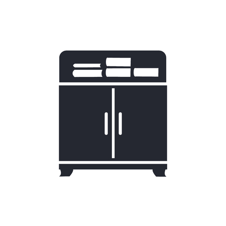 Cabinet icon vector isolated on white background for your web and mobile app design, Cabinet logo conceptのイラスト素材