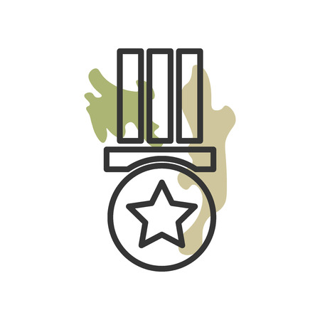 Medal icon vector isolated on white background for your web and mobile app design, Medal logo conceptのイラスト素材