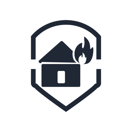 Insurance icon vector isolated on white background for your web and mobile app design, Insurance logo conceptのイラスト素材