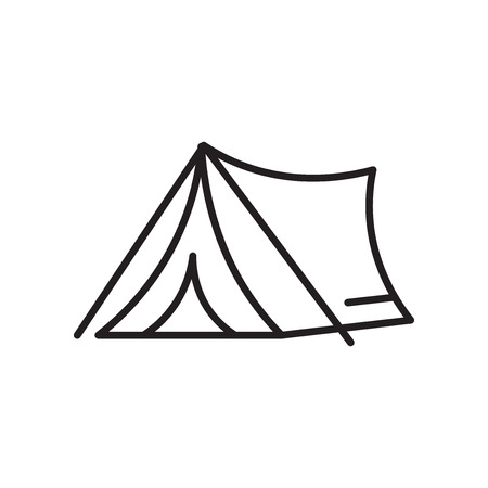 Tent icon vector isolated on white background for your web and mobile app design, Tent logo conceptのイラスト素材