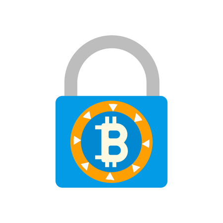 Blockchain icon vector isolated on white background for your web and mobile app design, Blockchain logo conceptのイラスト素材