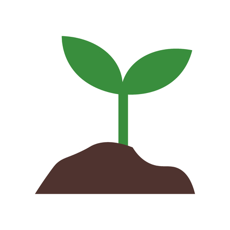 Sprout icon vector isolated on white background for your web and mobile app design, Sprout logo conceptのイラスト素材