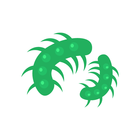 Microbe icon vector isolated on white background for your web and mobile app design, Microbe logo conceptのイラスト素材