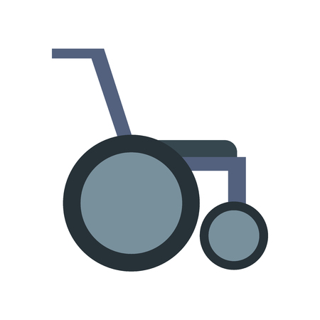 Wheelchair icon vector isolated on white background for your web and mobile app design, Wheelchair logo conceptのイラスト素材