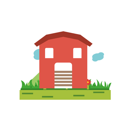 Barn icon vector isolated on white background for your web and mobile app design, Barn logo conceptのイラスト素材