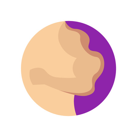 Arm icon vector isolated on white background for your web and mobile app design, Arm logo conceptのイラスト素材