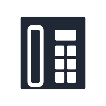 Telephone icon vector isolated on white background for your web and mobile app design, Telephone logo conceptのイラスト素材