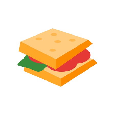 Sandwich icon vector isolated on white background for your web and mobile app design, Sandwich logo conceptのイラスト素材