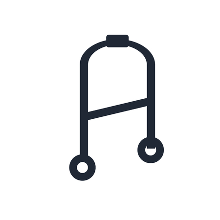 Walker icon vector isolated on white background for your web and mobile app design, Walker logo conceptのイラスト素材