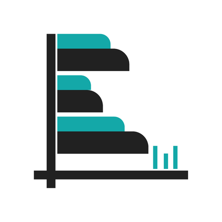 Analytics icon vector isolated on white background for your web and mobile app design, Analytics logo conceptのイラスト素材