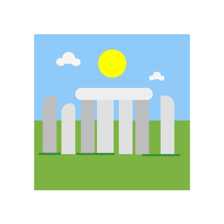 Stonehenge icon vector isolated on white background for your web and mobile app design, Stonehenge logo conceptのイラスト素材