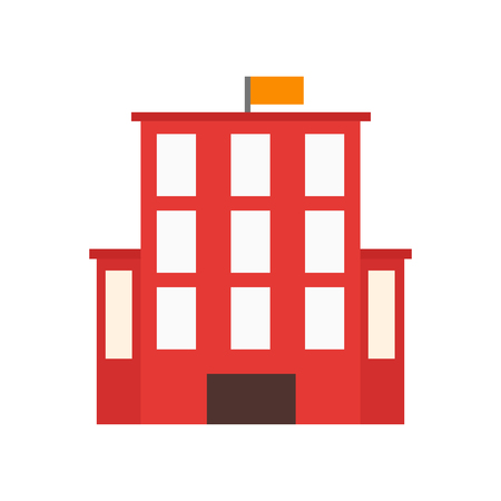 Building icon vector isolated on white background for your web and mobile app design, Building logo conceptのイラスト素材