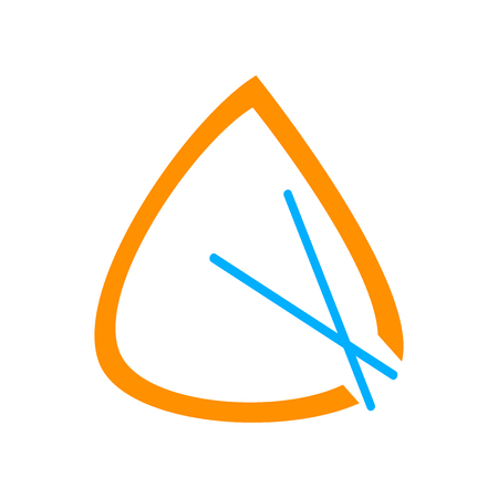 Triangle icon vector isolated on white background for your web and mobile app design, Triangle logo conceptのイラスト素材