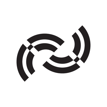 Semicircle icon vector isolated on white background for your web and mobile app design, Semicircle logo conceptのイラスト素材