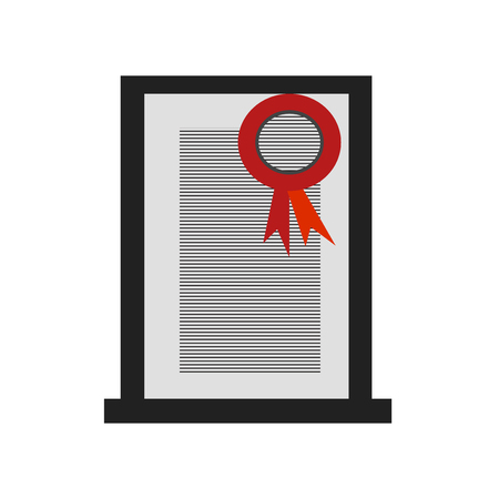 Certificate icon vector isolated on white background for your web and mobile app design, Certificate logo conceptのイラスト素材