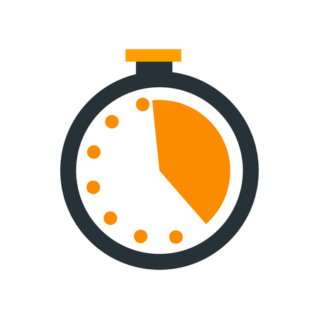 Stopwatch icon vector isolated on white background for your web and mobile app design, Stopwatch logo conceptのイラスト素材
