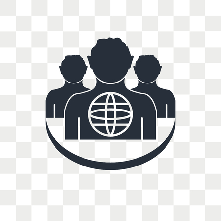 Outsourcing vector icon isolated on transparent background, Outsourcing logo conceptのイラスト素材