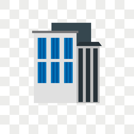 Building vector icon isolated on transparent background, Building logo conceptのイラスト素材