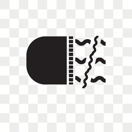 Fog light vector icon isolated on transparent background, Fog light logo conceptのイラスト素材