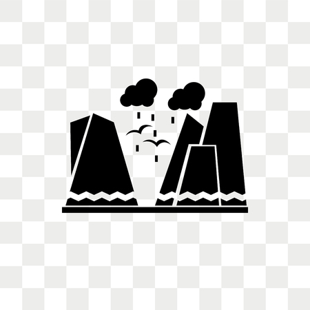 Grand canyon vector icon isolated on transparent background, Grand canyon logo conceptのイラスト素材
