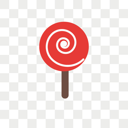 Lollipop vector icon isolated on transparent background, Lollipop logo conceptのイラスト素材