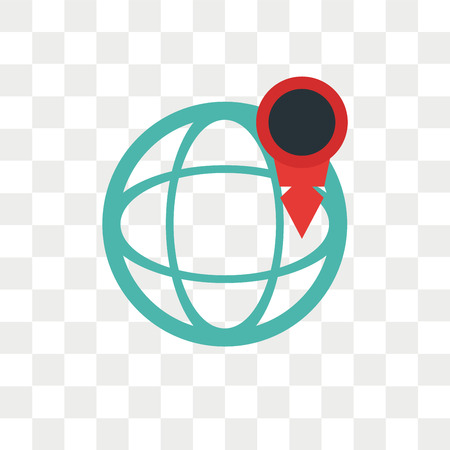Worldwide vector icon isolated on transparent background, Worldwide logo conceptのイラスト素材