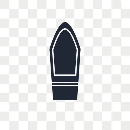 Coffin vector icon isolated on transparent background, Coffin logo conceptのイラスト素材