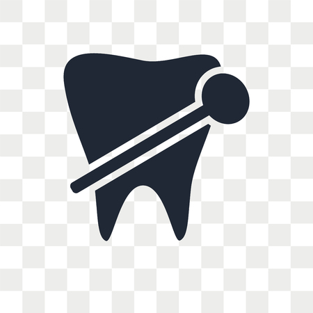 Dental vector icon isolated on transparent background, Dental logo conceptのイラスト素材