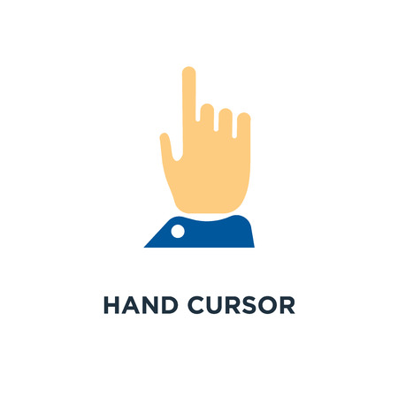 hand cursor icon, symbol of mouse pointer conceptのイラスト素材