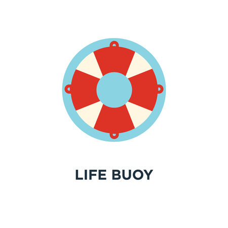 life buoy icon. safety concept symbol design, sea belt sign, help vector illustrationのイラスト素材