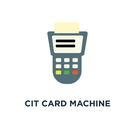 credit card machine icon. payment terminal concept symbol design, atm for money cash vector illustrationのイラスト素材