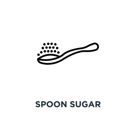 spoon sugar icon. spoon sugar concept symbol design, vector illustrationのイラスト素材