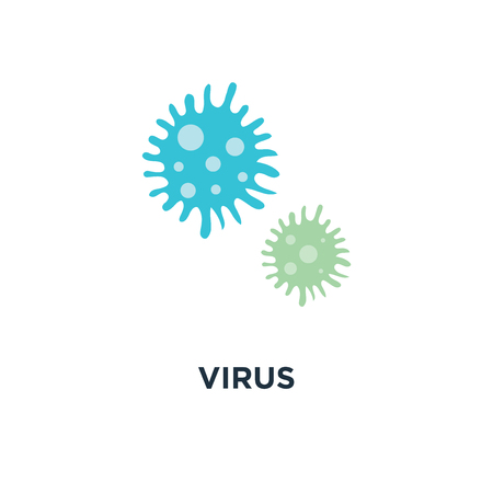 virus icon. infectious pathogens concept symbol design, vector illustrationのイラスト素材