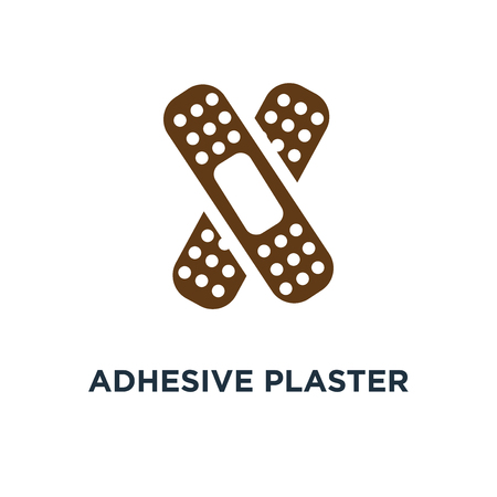 adhesive plaster icon. medical plaster sign, of eps10 concept symbol design, vector illustrationのイラスト素材