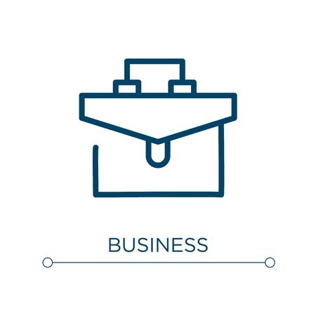 Business icon. Linear vector illustration. Outline business icon vector. Thin line symbol for use on web and mobile apps, logo, print media.のイラスト素材