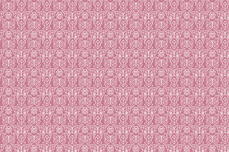 Hearts vector seamless pattern for shirt, panties, tank top or swimsuit, underwear, bedding, blanket...