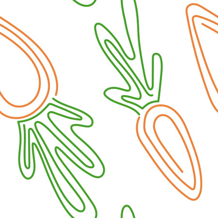 Line carrot. abstract seamless pattern. vector illustration. simple background.