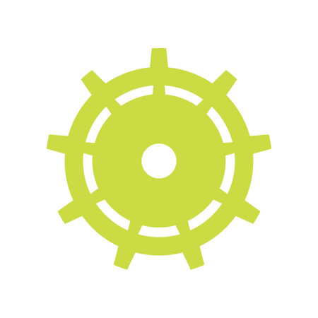 Gear shape icon. Vector sign. Engineering symbolのイラスト素材