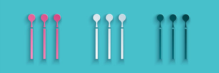 Paper cut Matches icon isolated on blue background. Paper art style. Vector Illustration