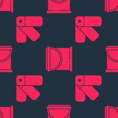 Set Color palette guide and Paint bucket on seamless pattern. Vectorのイラスト素材