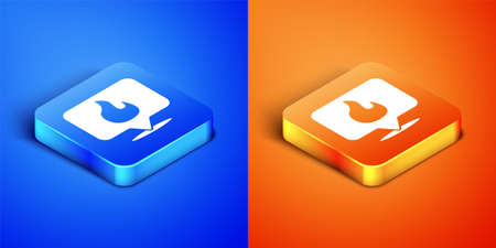 Purple Map pointer with fire flame icon isolated on purple background. Fire nearby. Gold square button. Vectorのイラスト素材