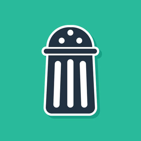 Set Salt icon isolated on black and white background. Cooking spices. Vectorのイラスト素材
