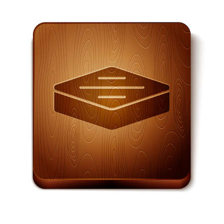 Isometric Steak meat icon isolated on white background. Orange and blue circle button. Vectorのイラスト素材