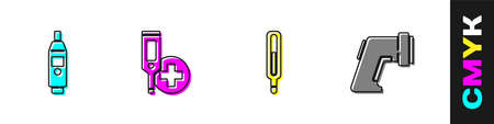 Set Digital thermometer, , Medical and icon. Vectorのイラスト素材