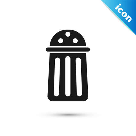 Grey Salt icon isolated on white background. Cooking spices. Vectorのイラスト素材